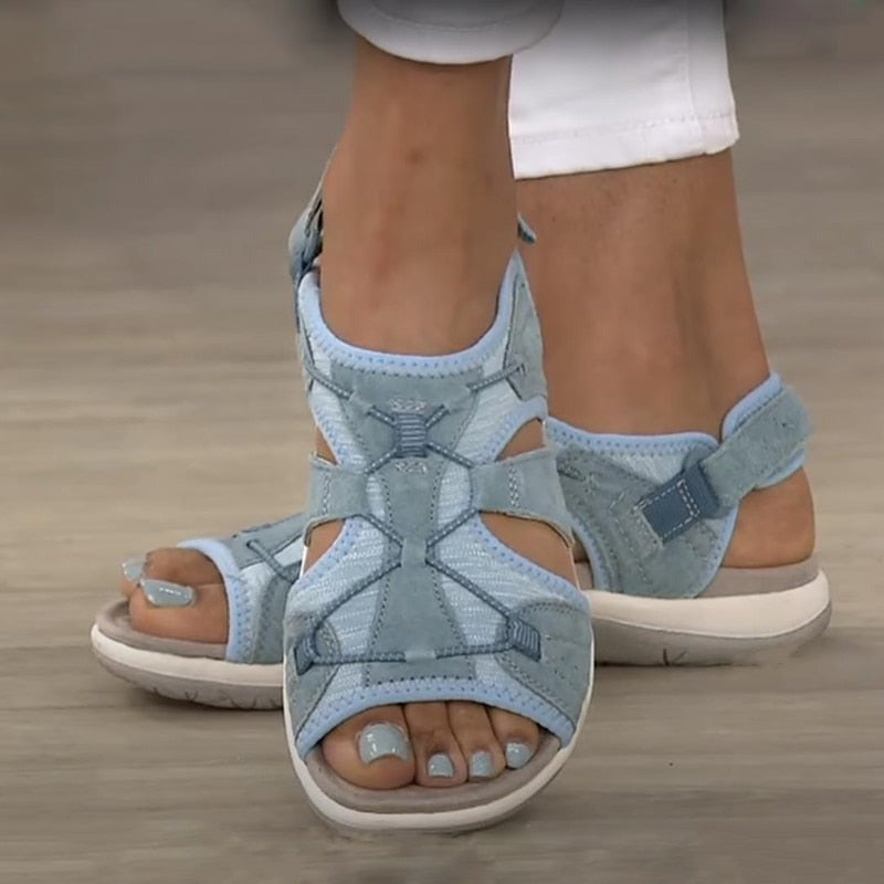 Victoria | Women's Velcro Strap Sport Sandals