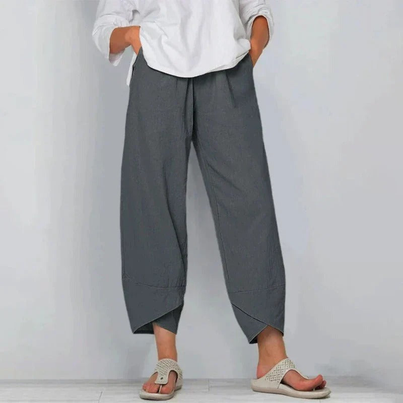 Elena | Women's Wide-Leg Linen Pants