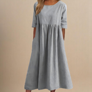 Hazel | Women's Smock Summer Midi Dress