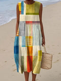 Bianca | Women's Patchwork Summer Midi Dress