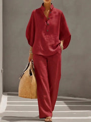 Roberta | Shirt & Pants Two-Piece Set