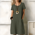 Ina | Women's Pocket A-Line Summer Midi Dress