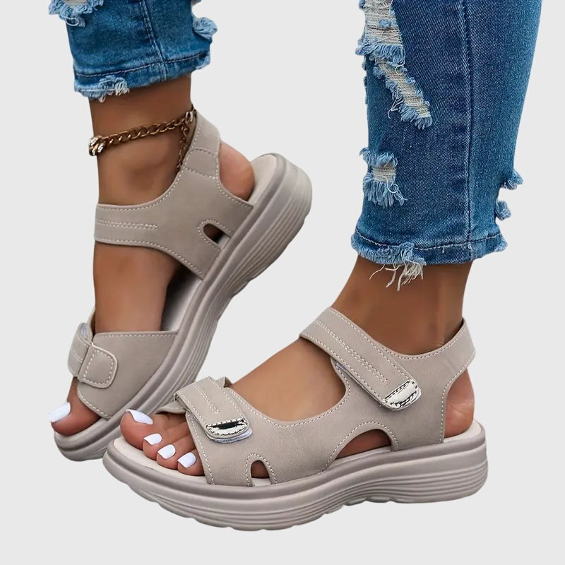 Helena | Women's Velcro Platform Sandals