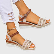 Hana | Women's Boho Espadrille Wedge Sandals