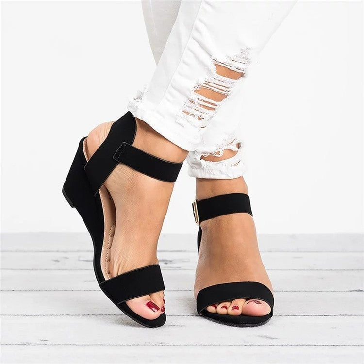 Amelia | Women's Wedge Ankle Strap Sandals