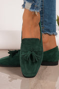Elsie | Mocassins en daim à pompons pour femme