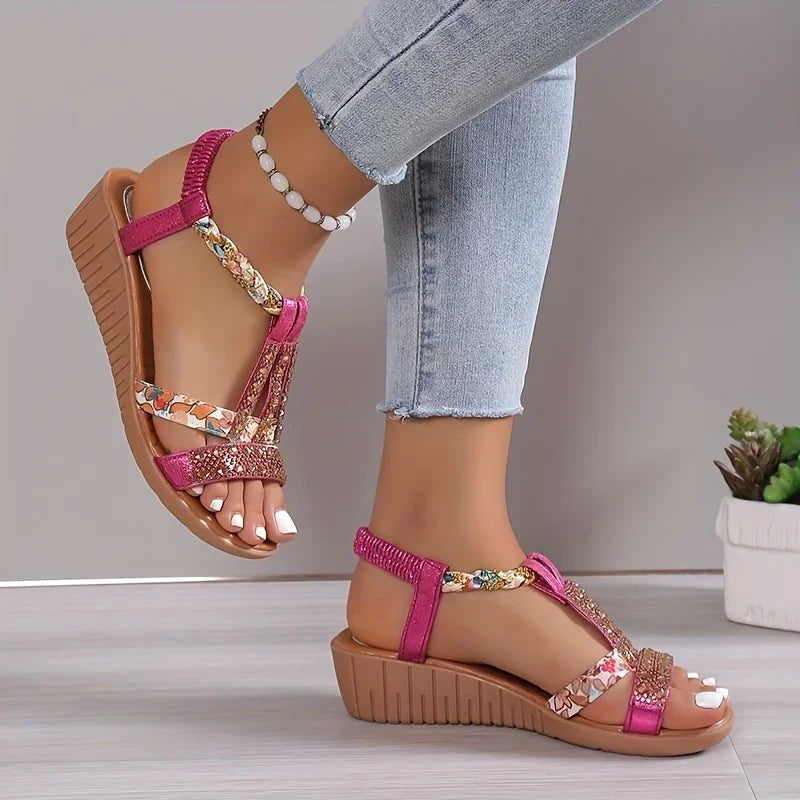 Kiara | Women's Glitter Platform Sandals