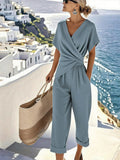 Gina | Wrap Jumpsuit with Pockets