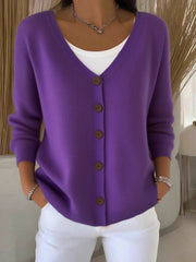Liv | Women's V-Neck Button-Through Cardigan