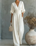 Pia | Women's Wrap Wide-Leg Jumpsuit