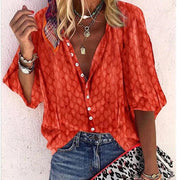 Marguerite | Women's Sheer Printed Blouse