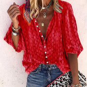 Marguerite | Women's Sheer Printed Blouse