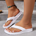 Women's Cushioned Platform Thongs Flip Flops Sandals