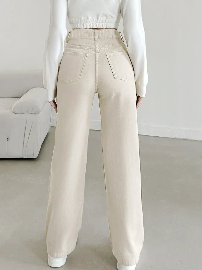 Rose | High-Waist Straight-Leg Jeans