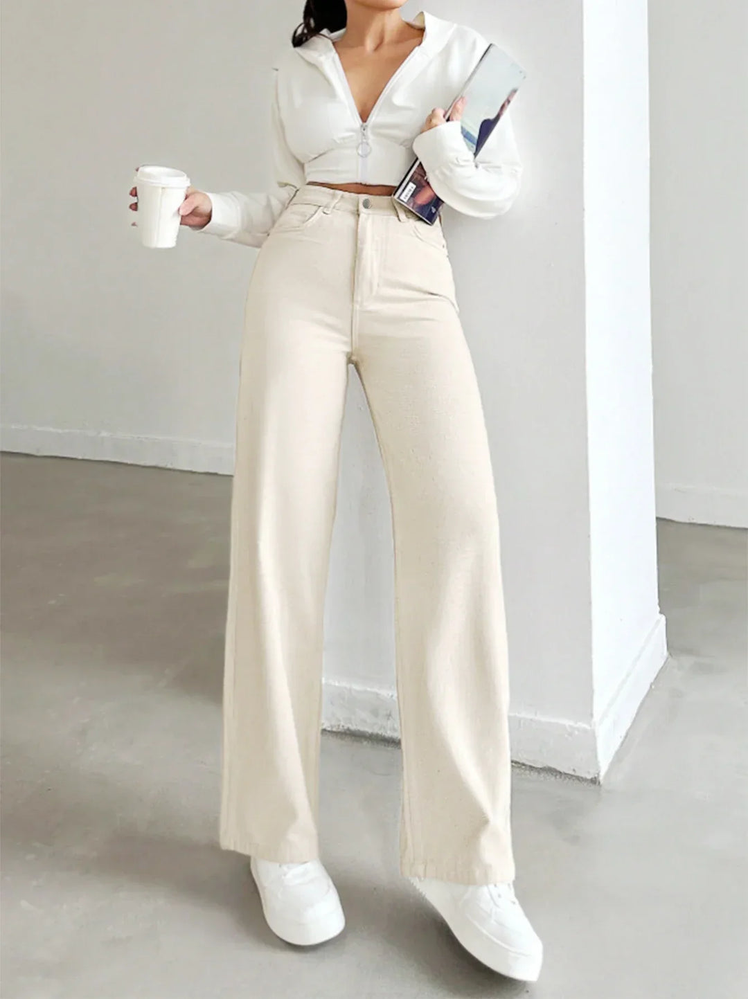 Rose | High-Waist Straight-Leg Jeans
