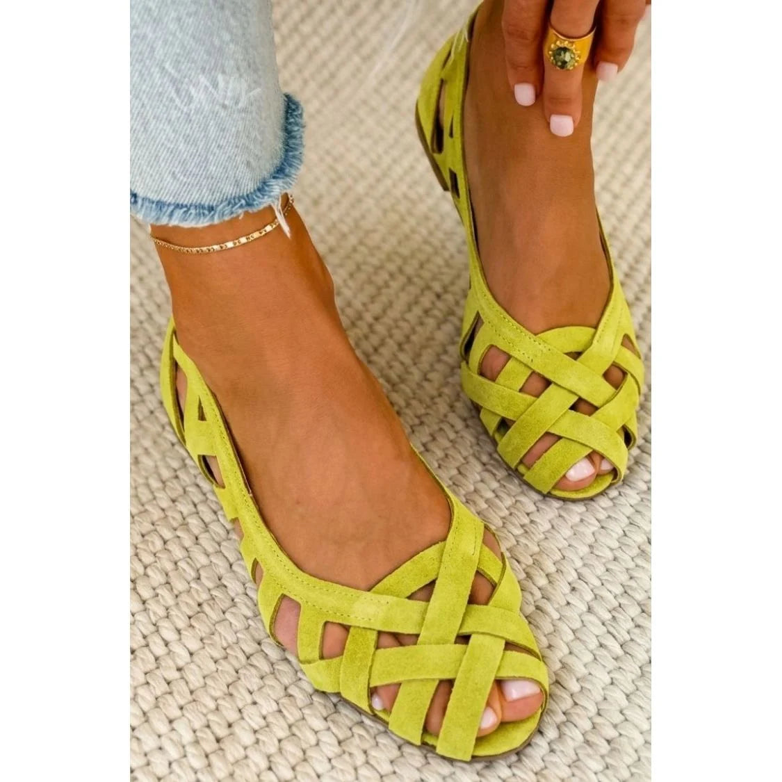 Aveline | Women's Suede Sandals
